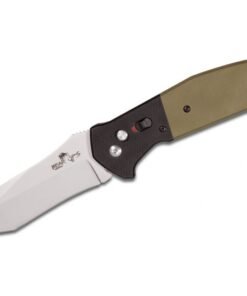Bear and Sons Cutlery Bold Action V OD Green - 3.75" Plain Tanto Blade