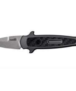 Kershaw Launch 12 Mini-Stiletto 1.9" Inch Spear Point Blade - Gray Handle w/Carbon Fiber