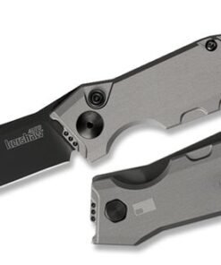 Kershaw Launch 7 Automatic Knife Gray Handle - 3.7" Plain Clip-Point Blade