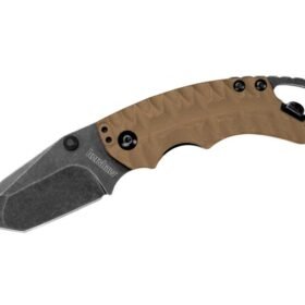 Kershaw Shuffle II Tan Folding Knife - 2.375" Plain Tanto Blade with Bottle Opener