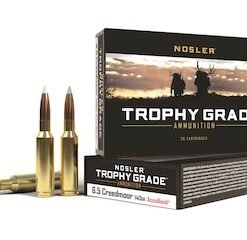 Nosler Trophy Grade Ammunition 6.5 Creedmoor 140 Grain AccuBond Box of 20 good sale