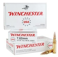 Winchester USA Ammunition 7.62x51mm NATO 147 Grain Full Metal Jacket good sale