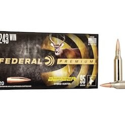 Federal Premium Ammunition 243 Winchester 95 Grain Berger Hybrid Hunter Box of 20 good sale