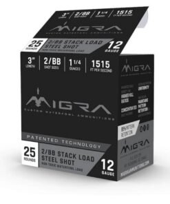 MIGRA AMMUNITIONS STEEL 2-3 SHOT 3" 12GA 1515FPS CASE- 250 Rounds
